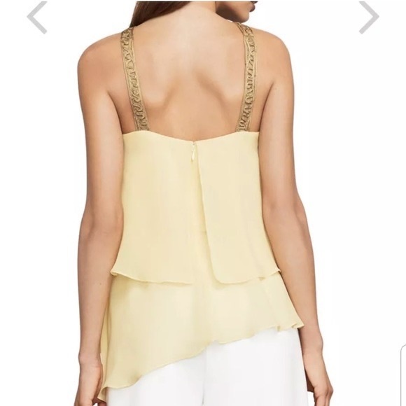NWT BCBGMAXAZRIA elegant top, size small, color Light Almond - Picture 12 of 12